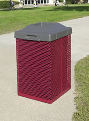 38 gallon metal trash containers