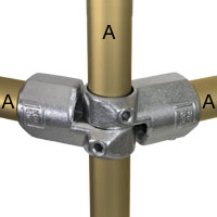 Type L19 Adjustable Side Outlet Tee fittings are used to form angle joints between 60 and 200 degrees.