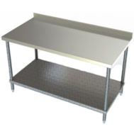st galvanized undershelf table