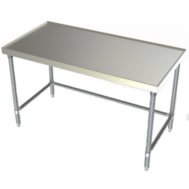 stainless steel flat top table