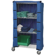 wire shelving covers & carts