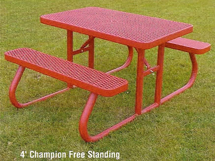 champion free standing tables