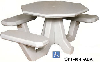 octagon concrete tables