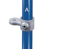 Type MH50 Male Single Horizontal Swivel Socket Member can be used for attaching flat panels to tubular structures .