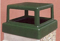 4 way top for waste containers