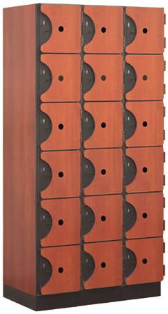 six tier lockers