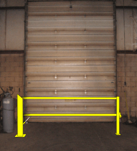 Loading Dock Safety Gates are able to be equipped with an air-cylinder for powered operation. 