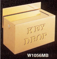 metal key drop box