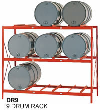 9 drum storage racks