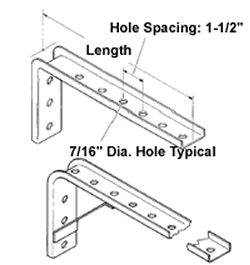 angle brackets for web mounting