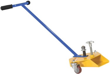 The Fork Caddy makes the transport, installation and removal of fork truck forks easy and safe.