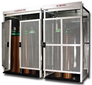 high pressure cylinder storage cabinets