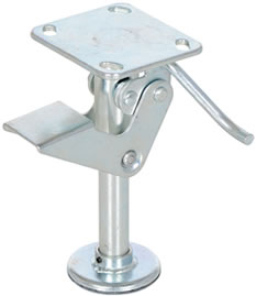 Economical Floor Locks have a heavy-duty steel construction has a bright zinc plated finish. 