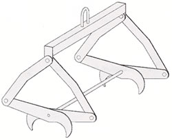lifting tongs for long round shapes