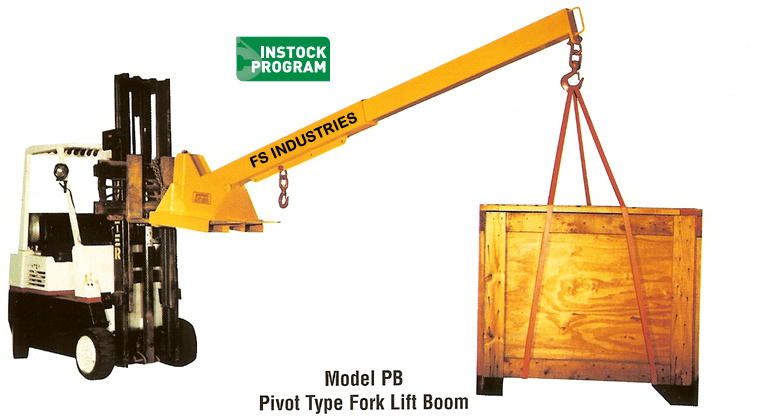 fork lift booms pivoting