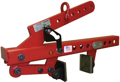 adjustable concrete pressure tong with urethane pads