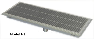 stainless steel floor trough