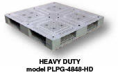 Plastic Pallets and Skids Model No. PLPG-4848-HD heavy duty