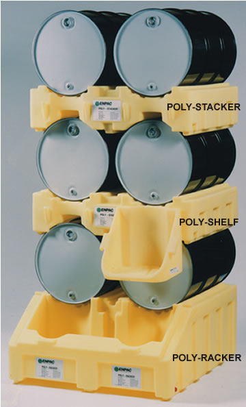 poly drum rack system
