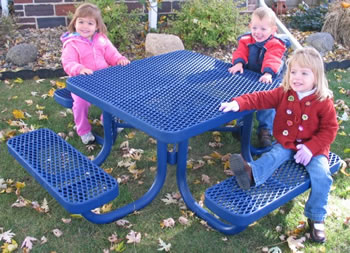 kids outside table