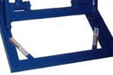 The Roto-Max Work Positioner has built-in maintenance safety bars.