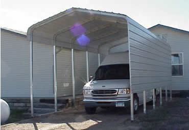 steel storage shelter