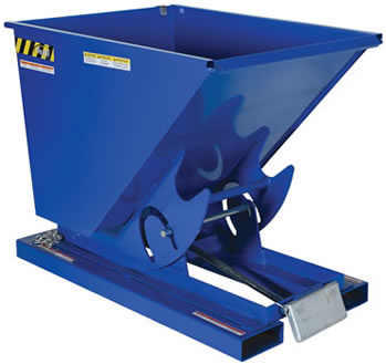 Self-Dumping Steel Hoppers with Bumper Release Model No. D-50-LD