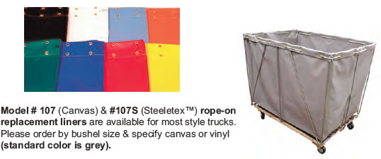 replacement liners for steele basket carts