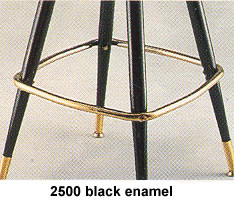 black enamel bar chairs