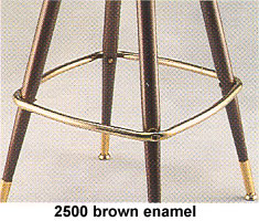 brown enamel bar chairs