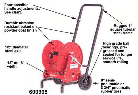 portable hose reel cart