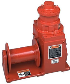 series 477 helical worm gear power winches