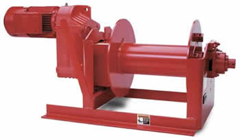 helical parallel gear power winches with clutch 