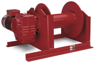 helical worm gear power winches