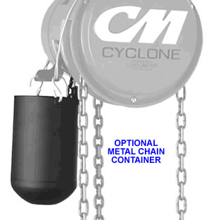 metal chain container