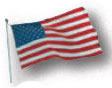 American flags are available in a durable nylon fabric.