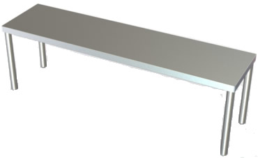 stainless steel overshelf