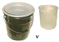 Steel Pails with a rust inhibitor lining are also available.