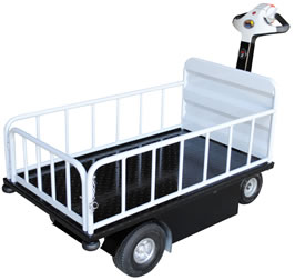 Traction Drive Cart Model No. NE-CART-2 Top Loading with End Gate