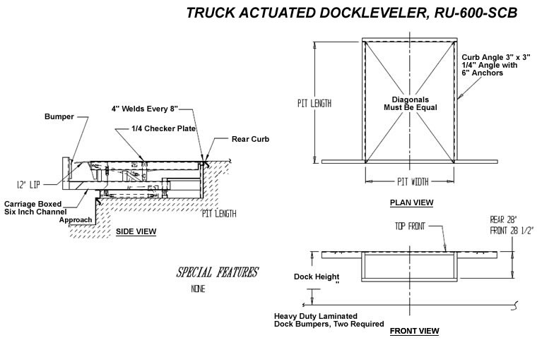truck actuated dockleveler