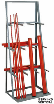 vertical bar storage racks