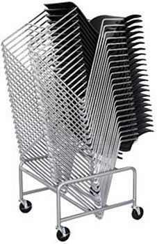 stack chair cart
