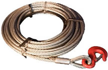Any length of commercially available 6X19S IWRC wire rope can be used for unlimited reach.