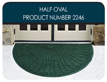 half oval mat