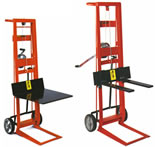 steel frame pedalifts (winch operated)
