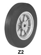 solid rubber wheels