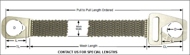 type 1 roughneck wire mesh slings