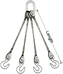 4 leg bridle slings