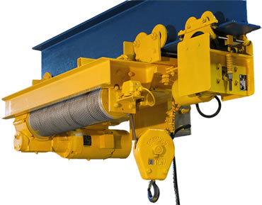 rope guide hoist with tractor drive