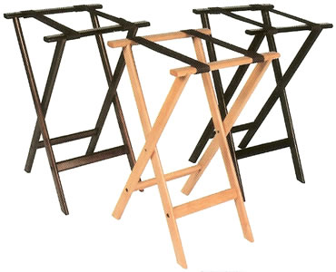 deluxe wood tray stands